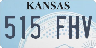KS license plate 515FHV