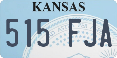 KS license plate 515FJA