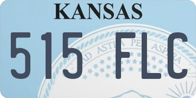 KS license plate 515FLC