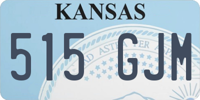 KS license plate 515GJM