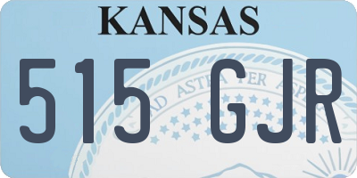 KS license plate 515GJR
