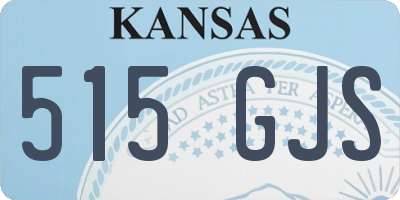 KS license plate 515GJS
