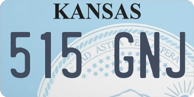 KS license plate 515GNJ