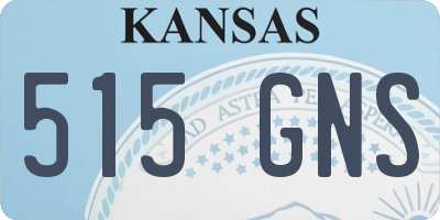 KS license plate 515GNS
