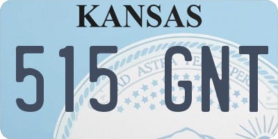 KS license plate 515GNT