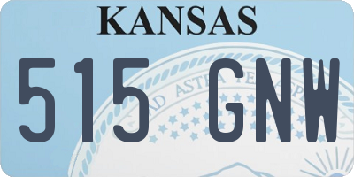 KS license plate 515GNW