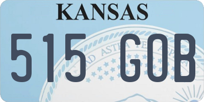 KS license plate 515GOB