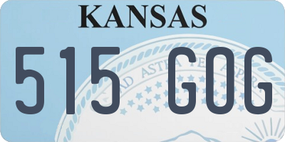 KS license plate 515GOG