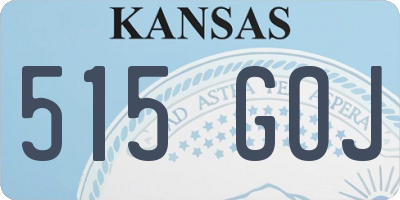 KS license plate 515GOJ