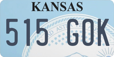 KS license plate 515GOK