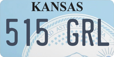 KS license plate 515GRL