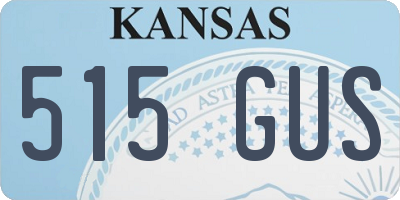 KS license plate 515GUS