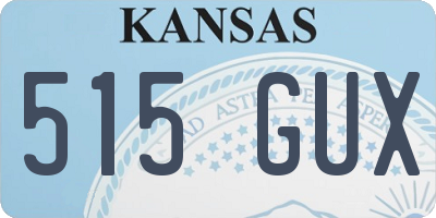 KS license plate 515GUX