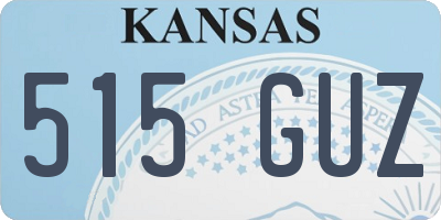 KS license plate 515GUZ