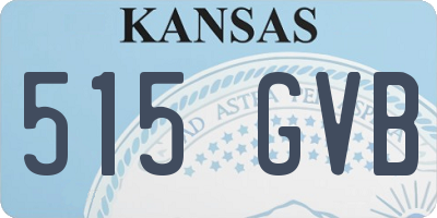 KS license plate 515GVB