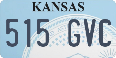KS license plate 515GVC