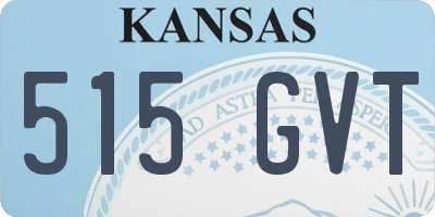 KS license plate 515GVT