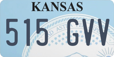 KS license plate 515GVV