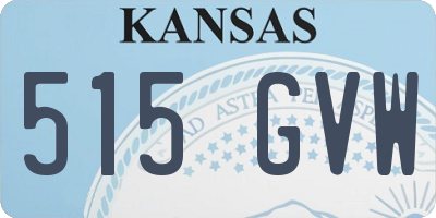 KS license plate 515GVW