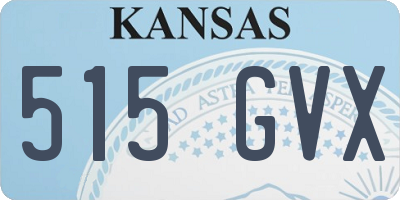 KS license plate 515GVX