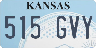 KS license plate 515GVY