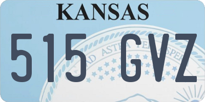 KS license plate 515GVZ