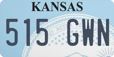 KS license plate 515GWN