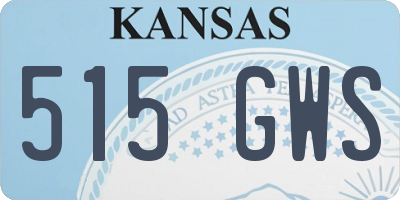 KS license plate 515GWS