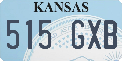 KS license plate 515GXB