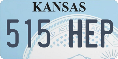 KS license plate 515HEP