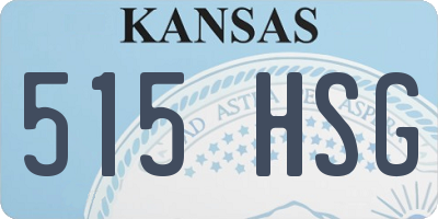 KS license plate 515HSG