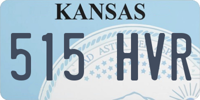 KS license plate 515HVR