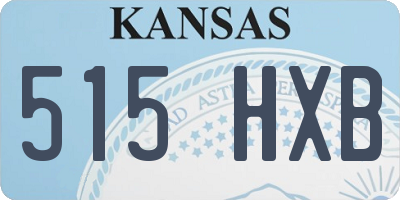 KS license plate 515HXB
