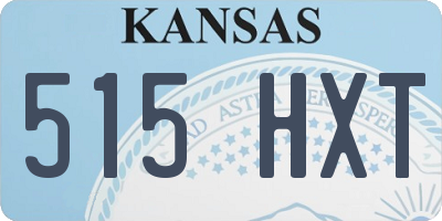 KS license plate 515HXT