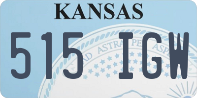 KS license plate 515IGW