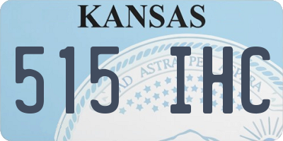 KS license plate 515IHC
