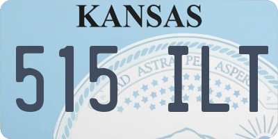 KS license plate 515ILT
