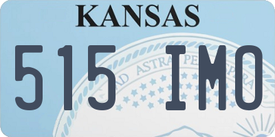 KS license plate 515IMO