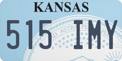 KS license plate 515IMY