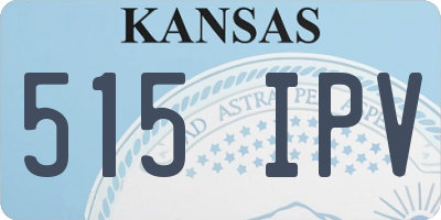 KS license plate 515IPV