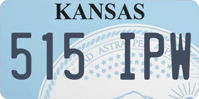 KS license plate 515IPW