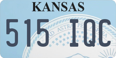 KS license plate 515IQC