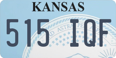 KS license plate 515IQF