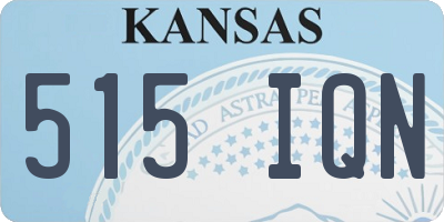 KS license plate 515IQN