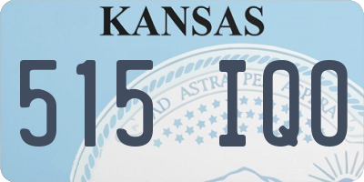 KS license plate 515IQO