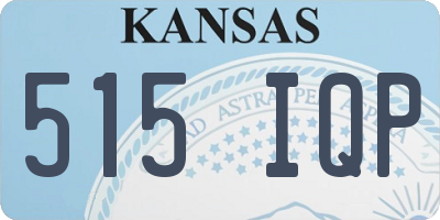 KS license plate 515IQP