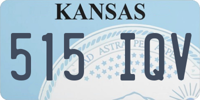 KS license plate 515IQV