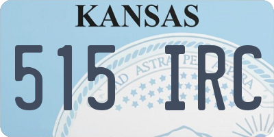 KS license plate 515IRC