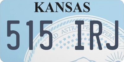 KS license plate 515IRJ