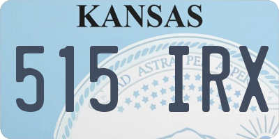 KS license plate 515IRX